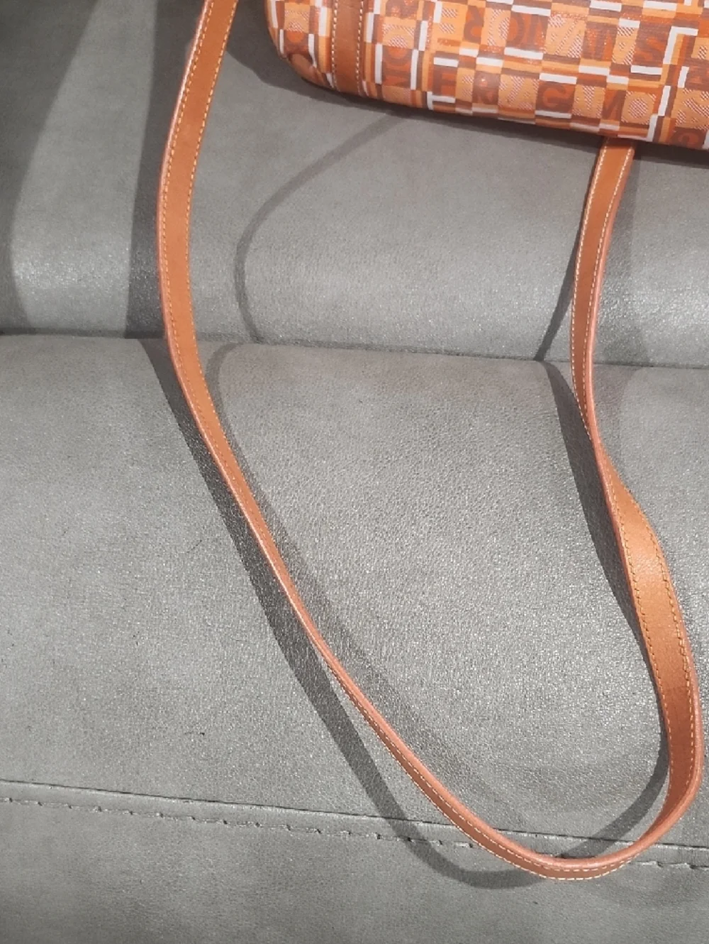Salvatore Ferragamo Leather Orange And White Crossbody - Picture 13 of 14